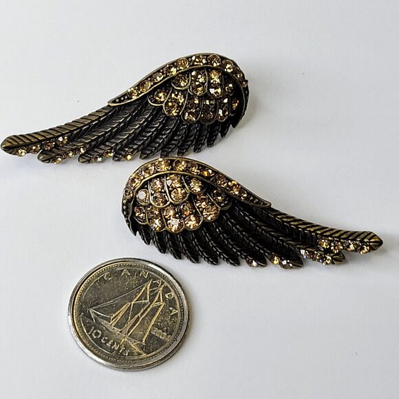 Crystal Wings Earrings - Picture 6 of 10